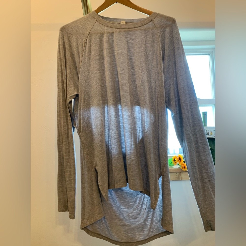 Under Armour Heather Gray Open Back Top